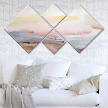 4 Parçalı Mdf Tablo