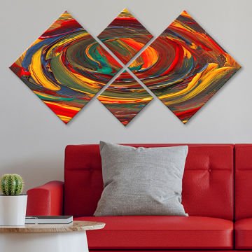 4 Parçalı Mdf Tablo