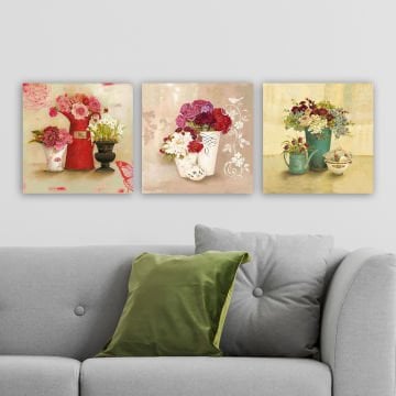 3 Parçalı Kanvas Tablo