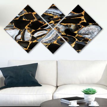 4 Parçalı Mdf Tablo
