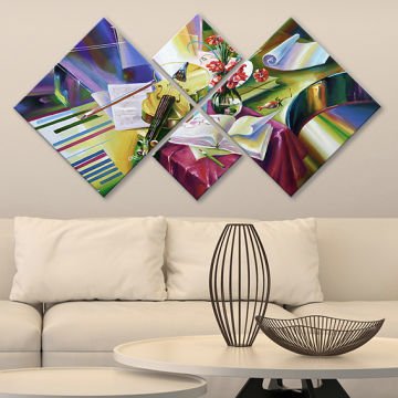 4 Parçalı Mdf Tablo