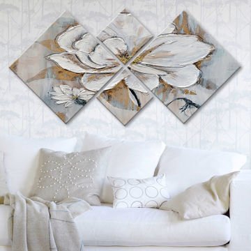 4 Parçalı Mdf Tablo