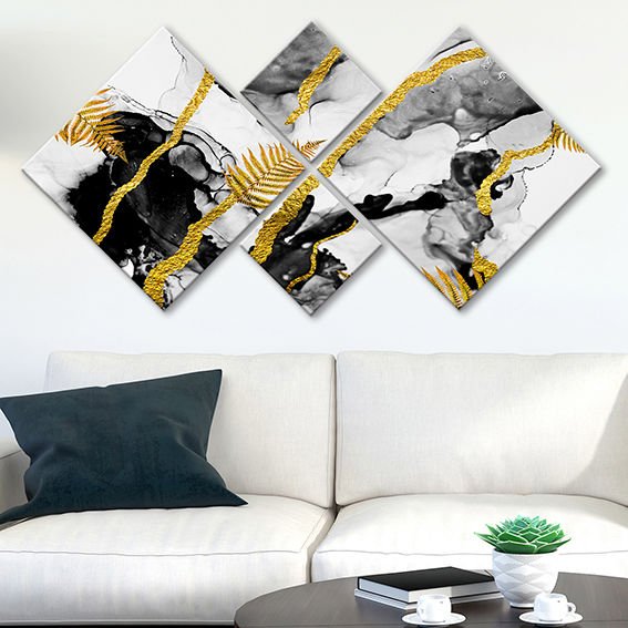 4 Parçalı Mdf Tablo