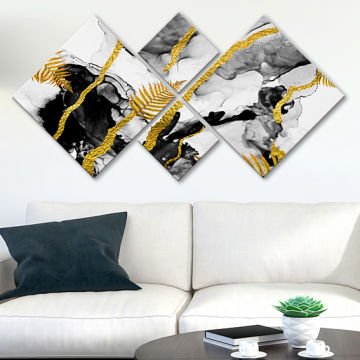 4 Parçalı Mdf Tablo