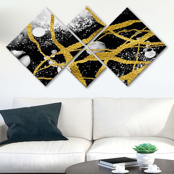 4 Parçalı Mdf Tablo