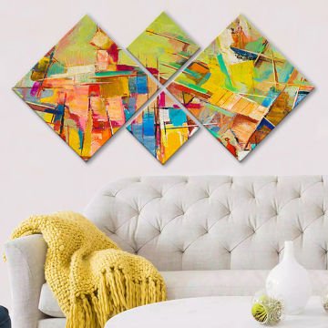 4 Parçalı Mdf Tablo