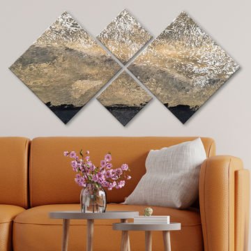 4 Parçalı Mdf Tablo