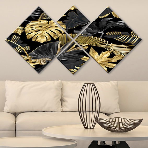 4 Parçalı Mdf Tablo