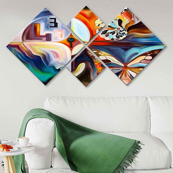 4 Parçalı Mdf Tablo