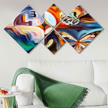 4 Parçalı Mdf Tablo