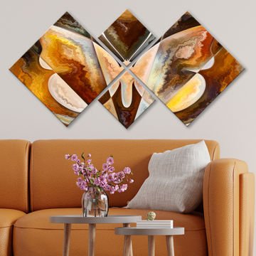 4 Parçalı Mdf Tablo