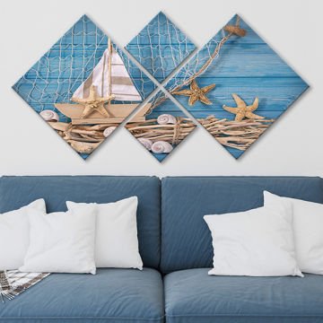 4 Parçalı Mdf Tablo