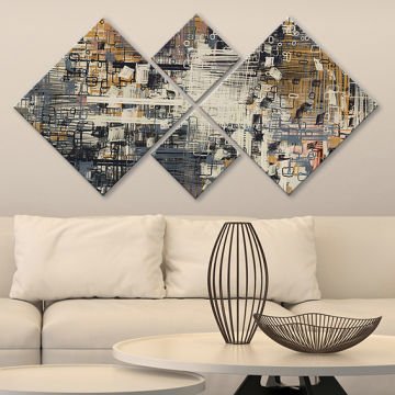 4 Parçalı Mdf Tablo