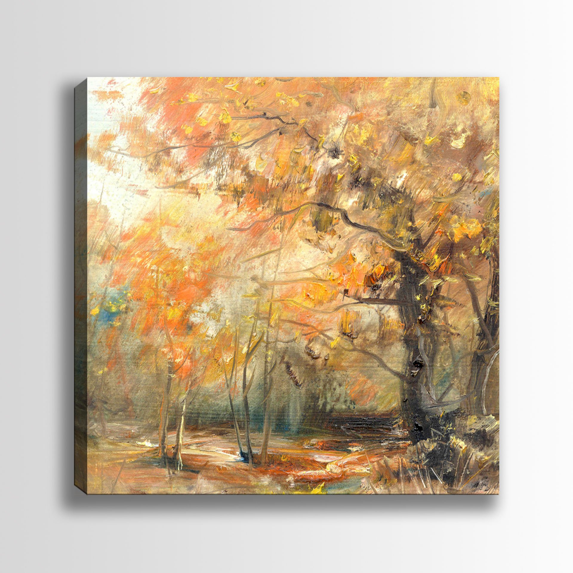 Ağaç Doğa Manzara Kanvas Tablo