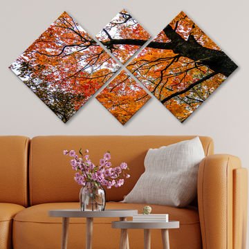 4 Parçalı Mdf Tablo