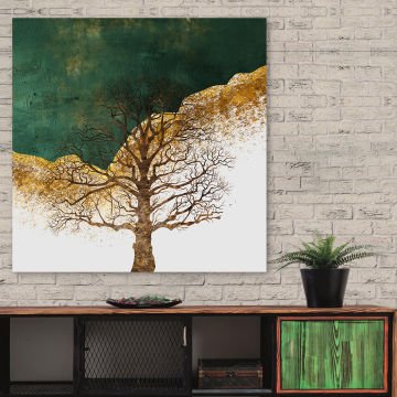 Dekoratif Ağaç Kanvas Tablo