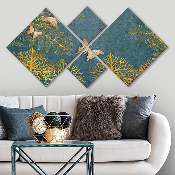 4 Parçalı Mdf Tablo