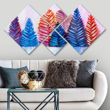 4 Parçalı Mdf Tablo