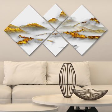 4 Parçalı Mdf Tablo