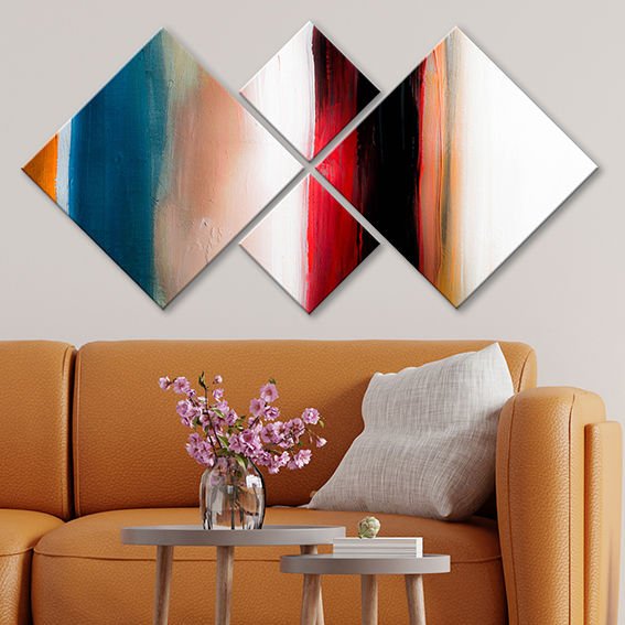 4 Parçalı Mdf Tablo