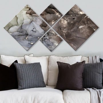 4 Parçalı Mdf Tablo
