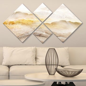 4 Parçalı Mdf Tablo