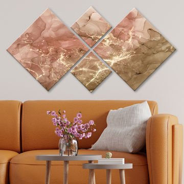 4 Parçalı Mdf Tablo
