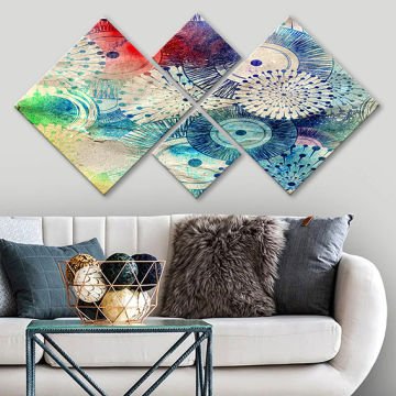 4 Parçalı Mdf Tablo