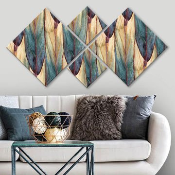 4 Parçalı Mdf Tablo