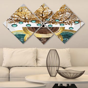 4 Parçalı Mdf Tablo