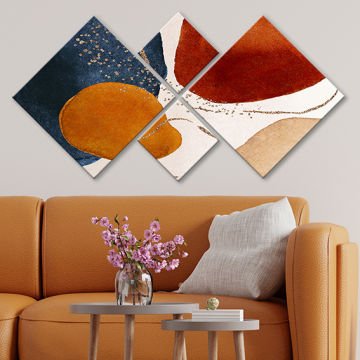 4 Parçalı Mdf Tablo