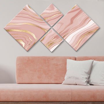 4 Parçalı Mdf Tablo