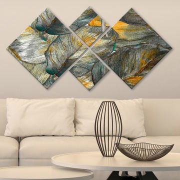 4 Parçalı Mdf Tablo
