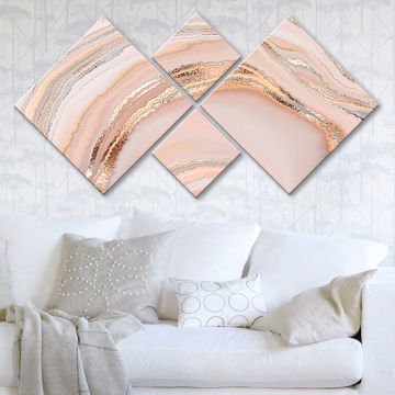 4 Parçalı Mdf Tablo