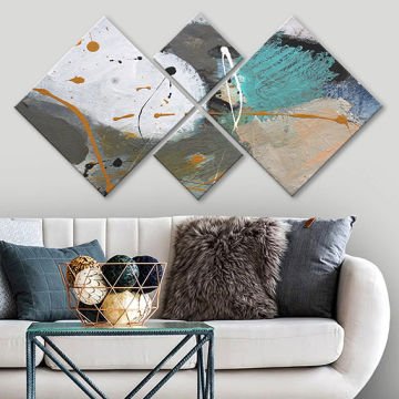 4 Parçalı Mdf Tablo