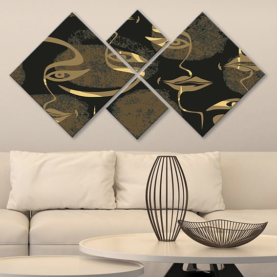 4 Parçalı Mdf Tablo