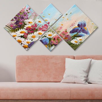 4 Parçalı Mdf Tablo
