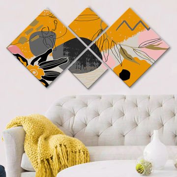 4 Parçalı Mdf Tablo