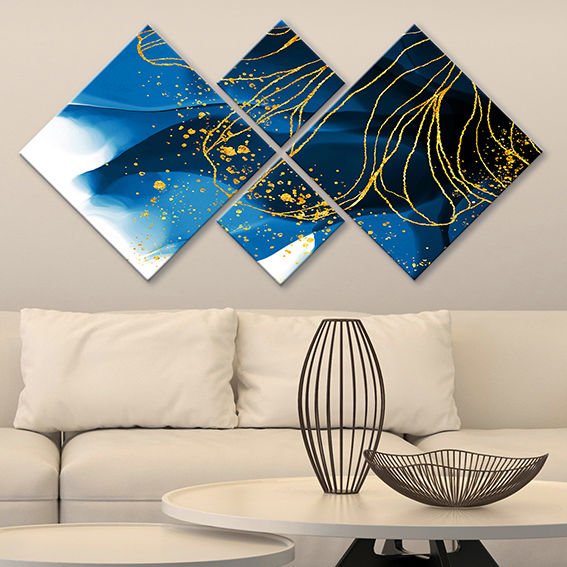 4 Parçalı Mdf Tablo
