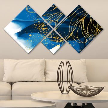 4 Parçalı Mdf Tablo