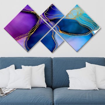 4 Parçalı Mdf Tablo