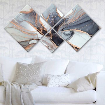 4 Parçalı Mdf Tablo