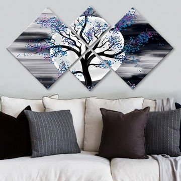 4 Parçalı Mdf Tablo