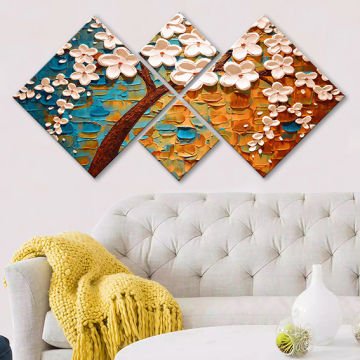 4 Parçalı Mdf Tablo