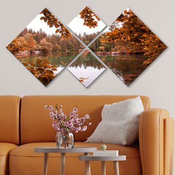 4 Parçalı Mdf Tablo