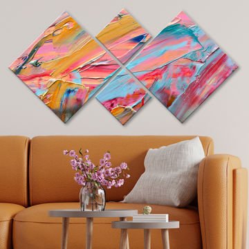 4 Parçalı Mdf Tablo