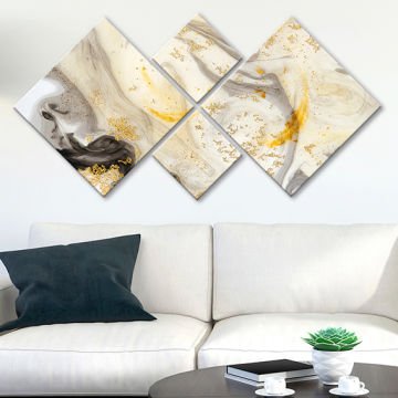 4 Parçalı Mdf Tablo