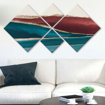 4 Parçalı Mdf Tablo