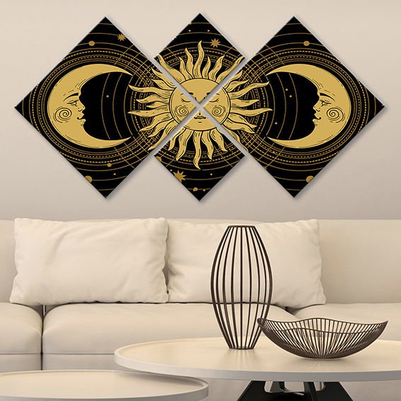 4 Parçalı Mdf Tablo