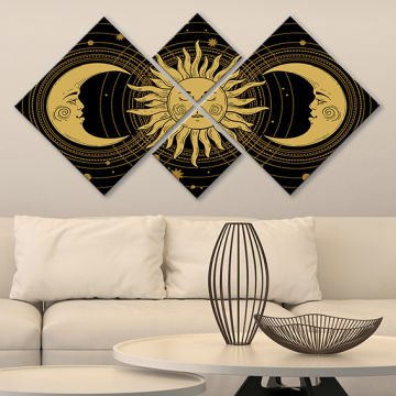 4 Parçalı Mdf Tablo